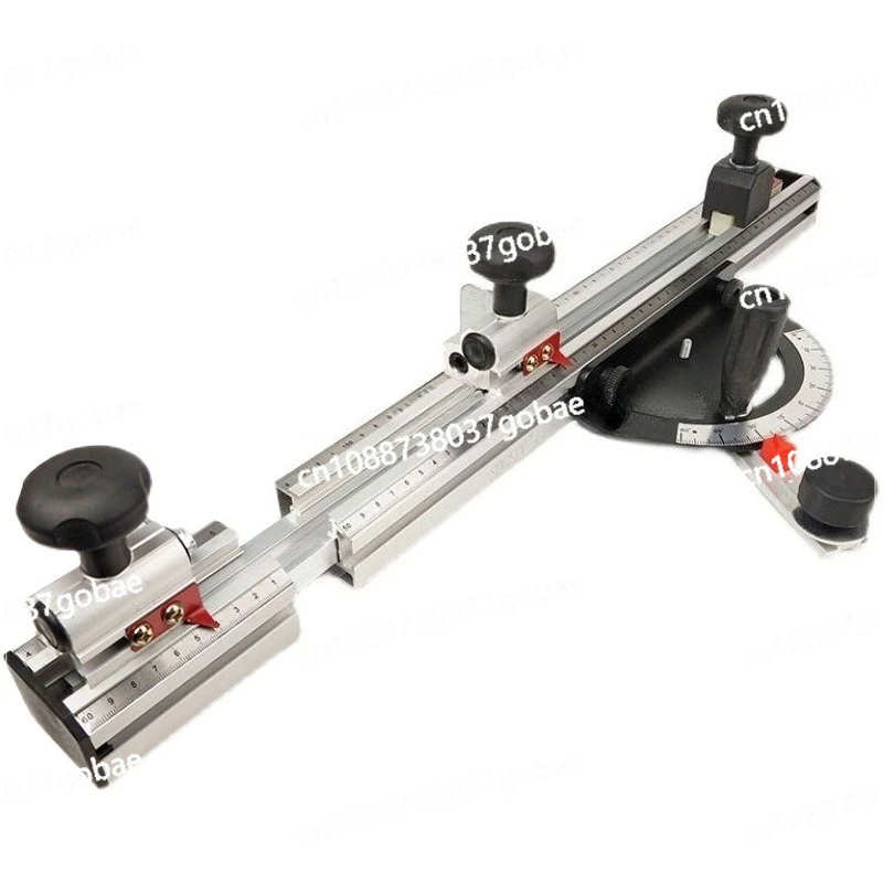 Precision push table saw telescopic angle backer, precision panel saw new angle positioning, woodworking telescopic angle ruler