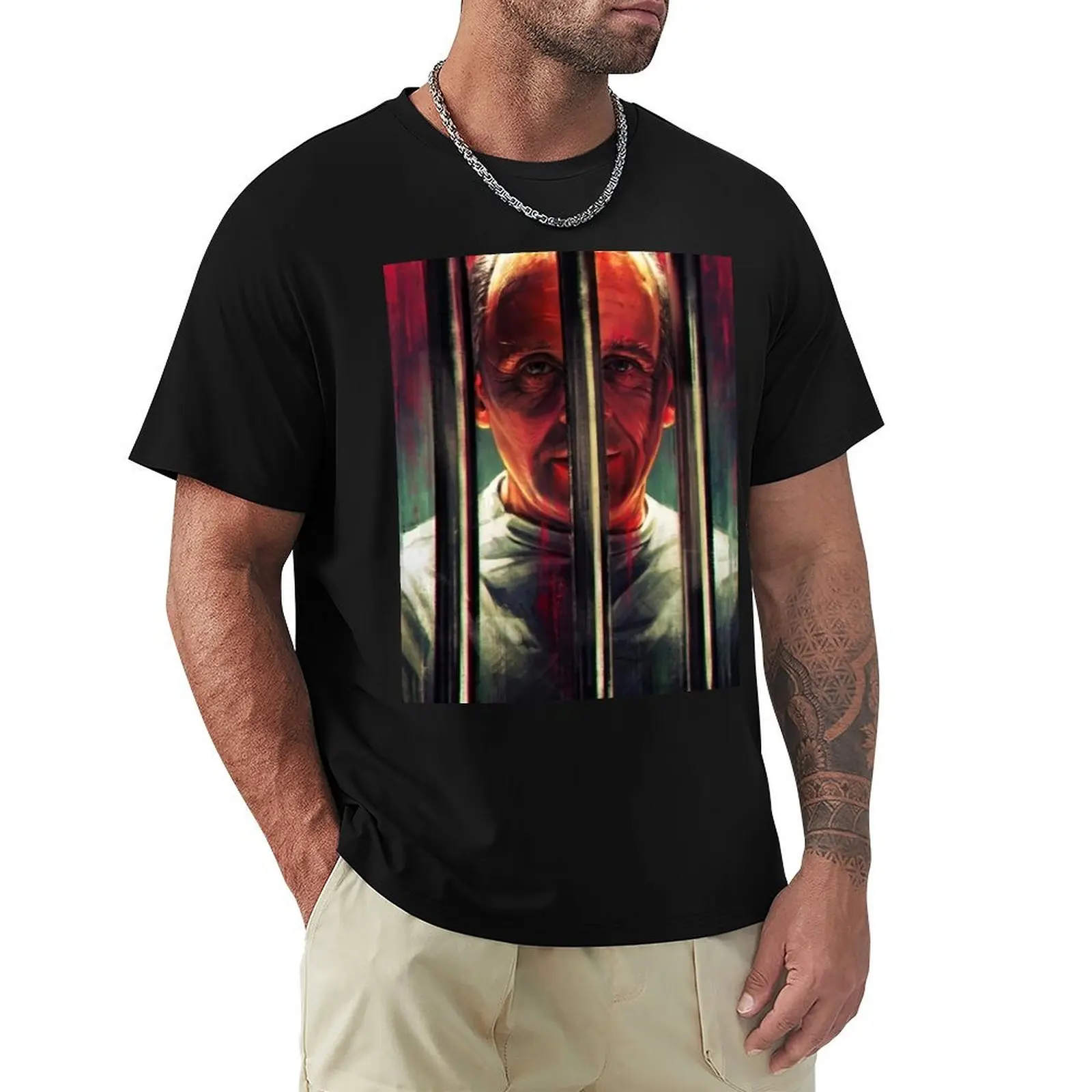 

Hannibal Lecter T-Shirt Aesthetic clothing summer clothes compression shirt men