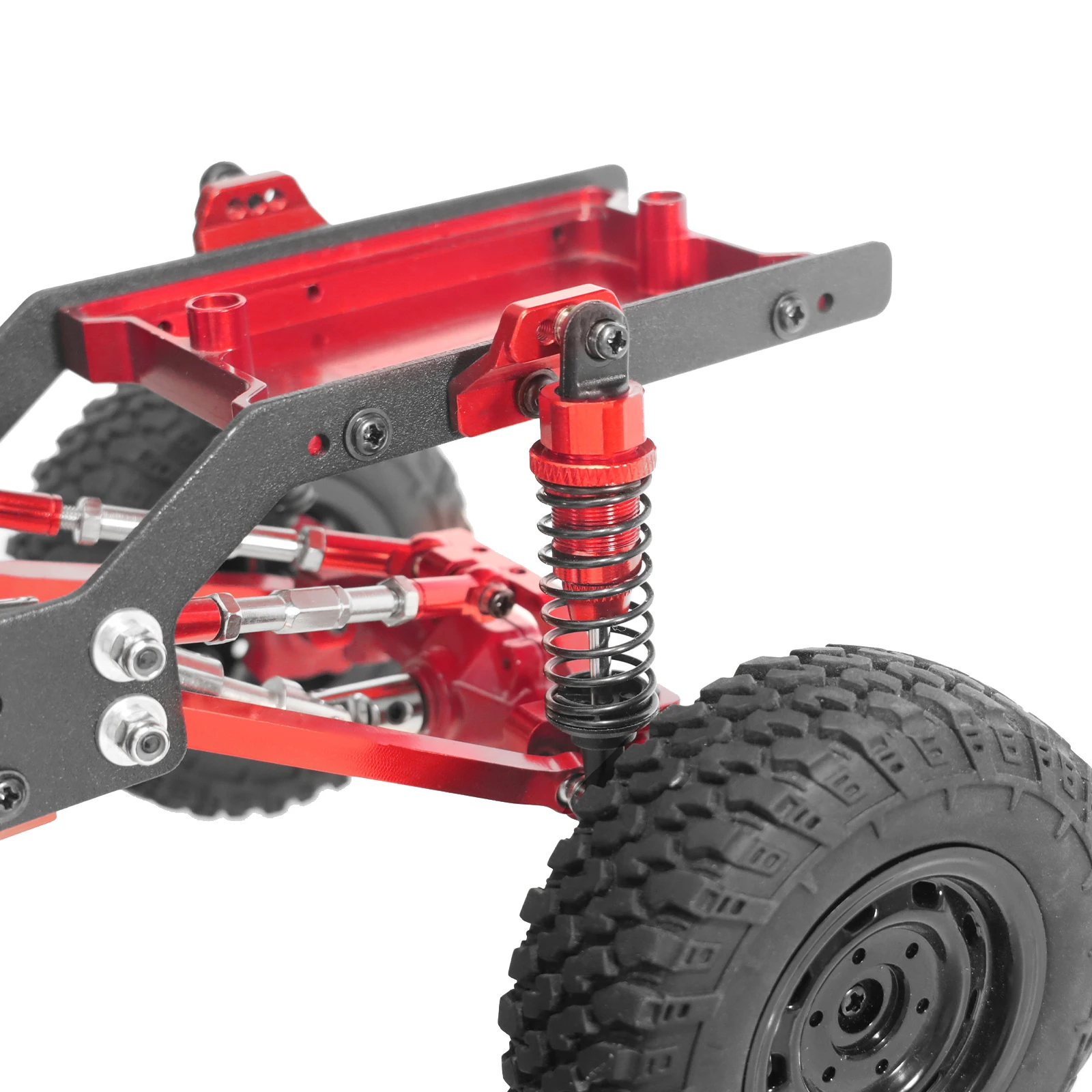 64mm Oil Filled Type Metal Shock Absorber With Shock Tower For WPL C14 C24 MN D90 D91 MN99 99s RC Car Adjustable Upgrade Parts