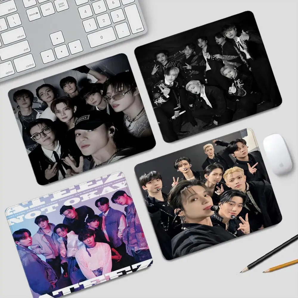 

KPOP-AteezS Band Коврик для мыши Маленькие игровые аксессуары Клавиатура Компьютерные офисы Настольный коврик ПК Геймер Нескользящий резиновый коврик для мыши