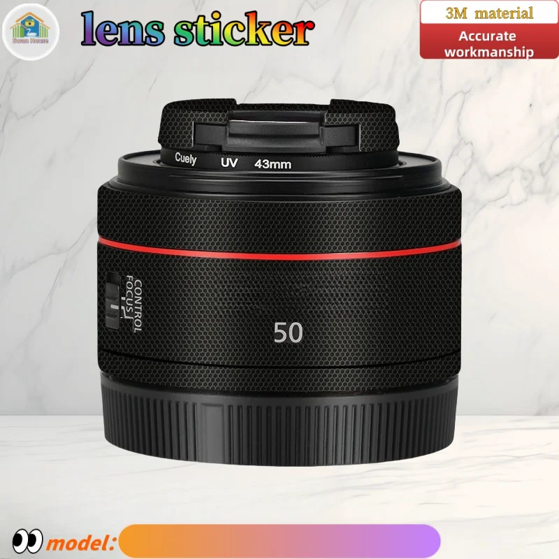 RF50F1.8 For Canon RF50 F1.8 Camera lens sticker, DIY skin, Precision tailoring wear-resistant protective film