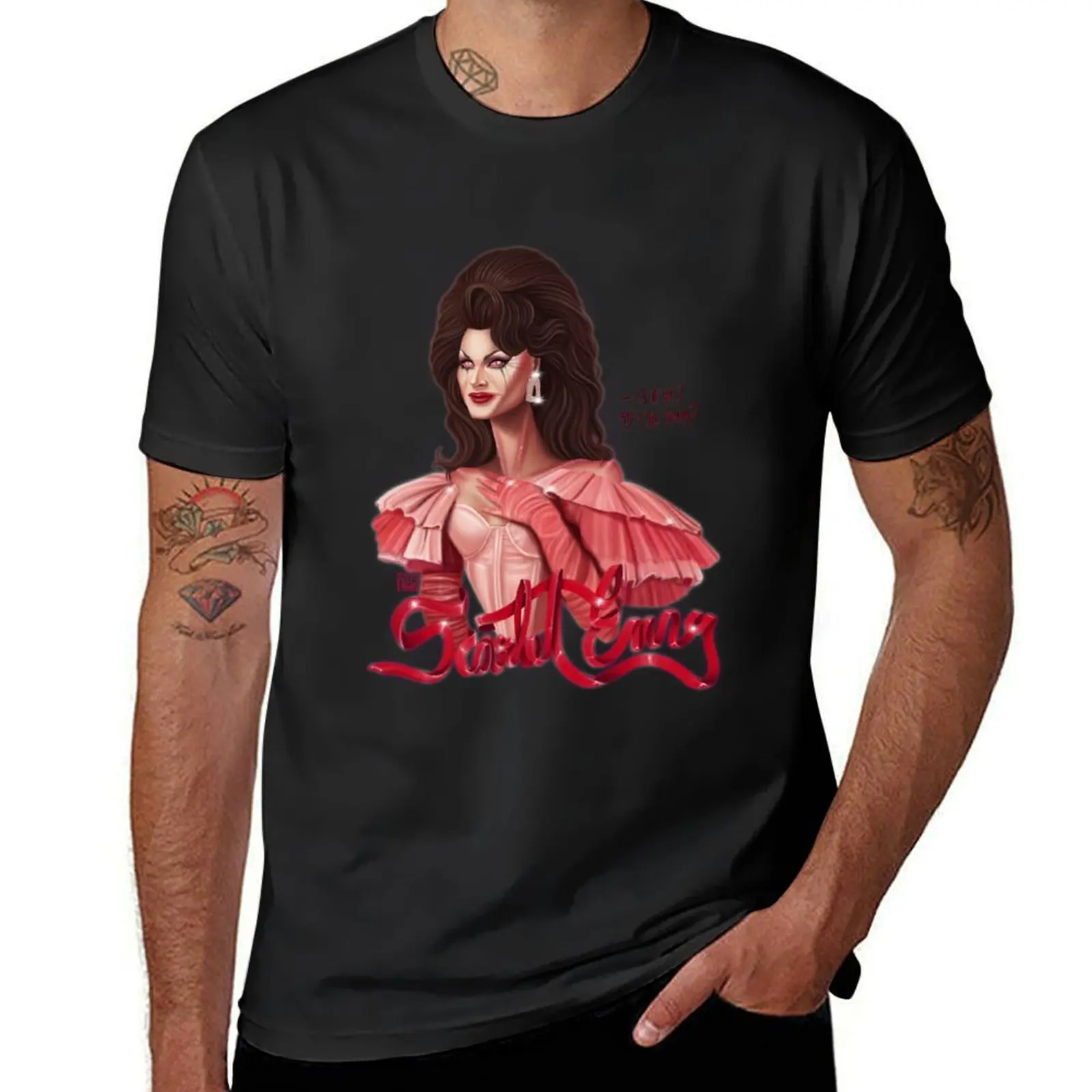 Футболка с принтом алый зависть из RPDR, футболка с принтом животных для мальчиков, аниме одежда для мальчика, Мужская хлопковая футболка