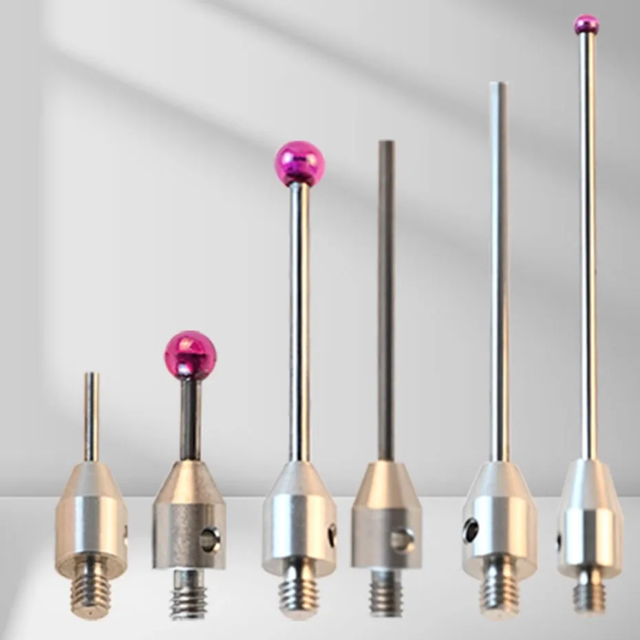 Three dimensional probe, three coordinate measuring needle, ruby measuring head, CNC machine tool special thread M4