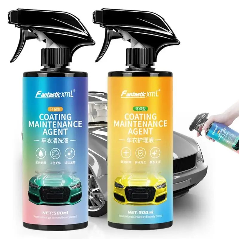 

Car Exterior Cleaner 500ml Dust Removal Agent Exterior Degreaser Car Film Cleaner Coating Maintenance Agent Car Detergent For