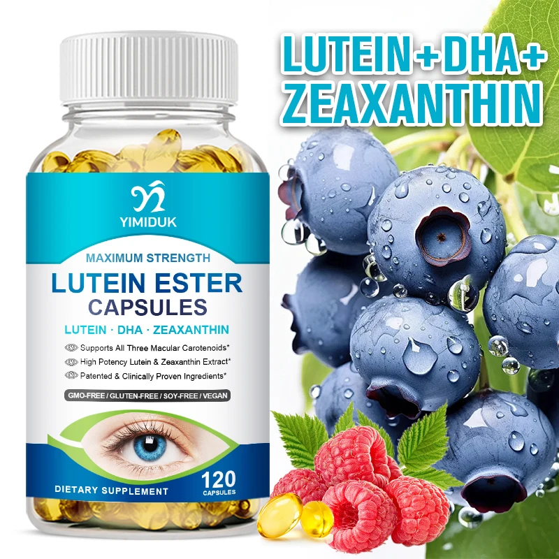 

High Potency Lutein Capsules - Relieve Eye Fatigue, Dry Eye and Vision Health, Prevent Blue Light, Prevent Myopia