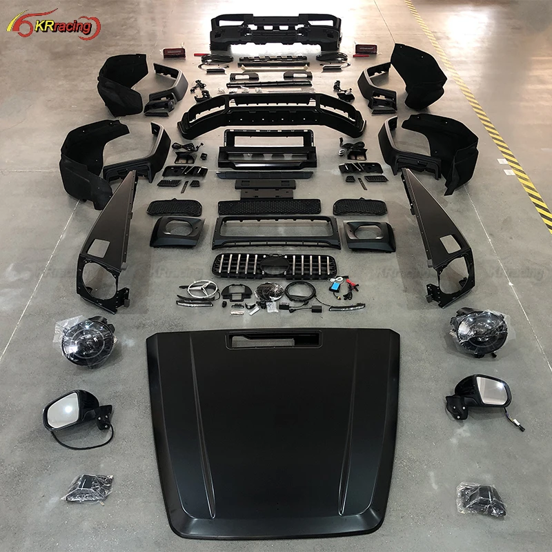 

Подходит для 2008-2019 года W463 Old Upgrade New Brabu Style PP Body Kit для G500 G63 G350 W464 2019+
