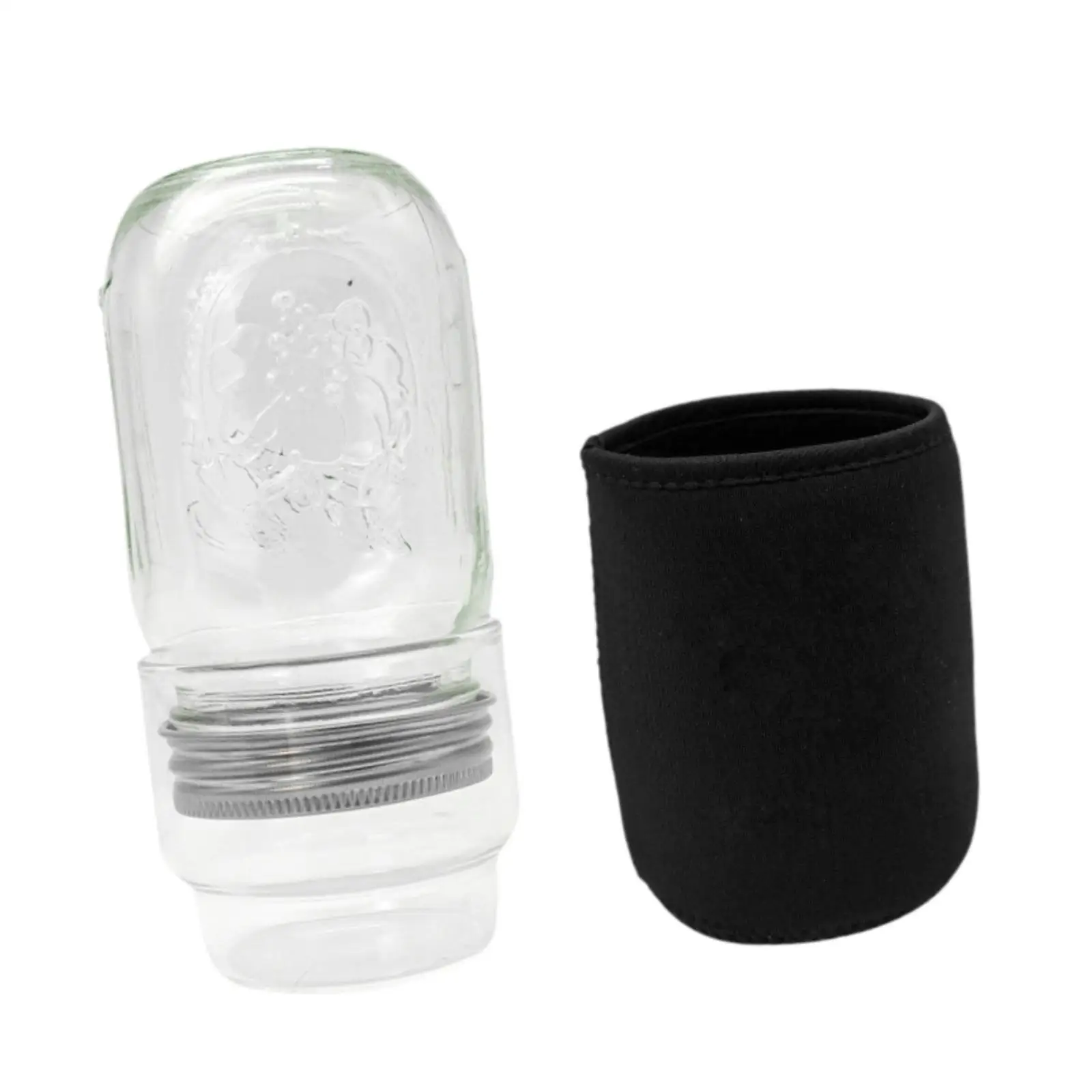 Microgreens Growing Kit Glass Borosilicate Mason Jar with Ventilated Lid for Home Edible Seed Sprouts