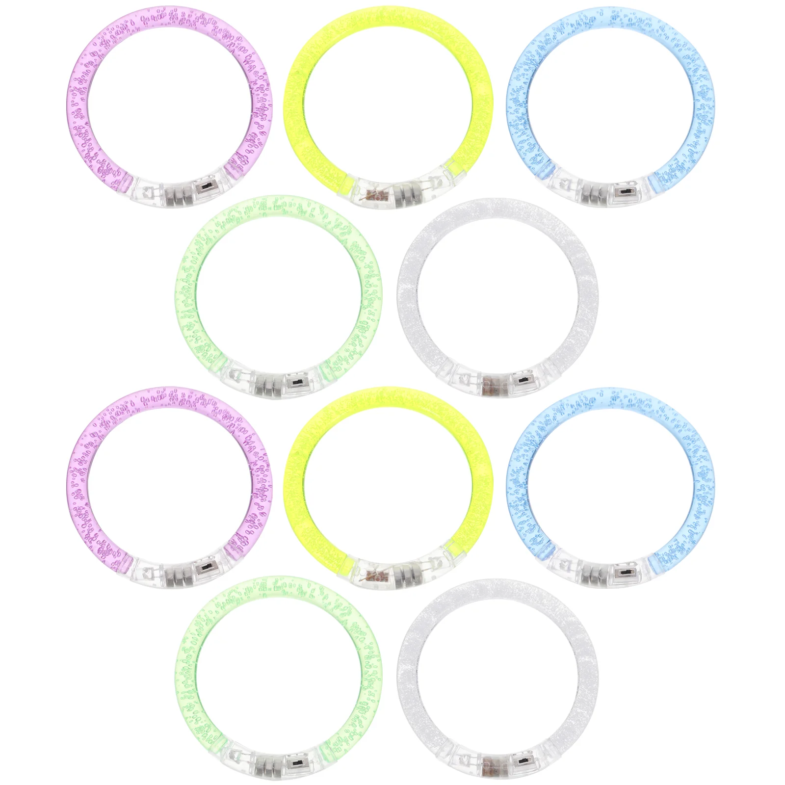 10 PCS Wristband LED Party Supplies Bracelets Child Party Supplies Carnival Decor Fun Armband for Holiday