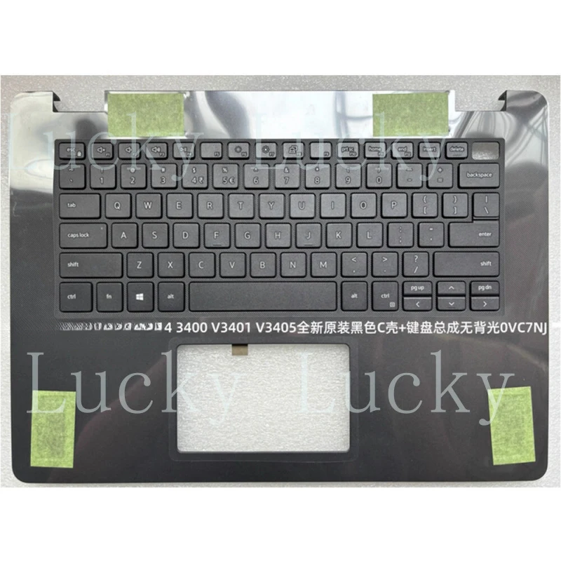 

f For DELL Vostro14 3400 V3401 V3405 Laptop Keyboard Palmrest Upper Case CN-0VC7NJ