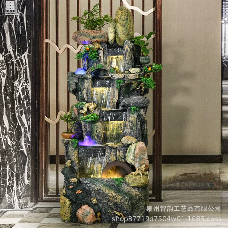 Rockery fountain ornament living room balcony office tea house decoration