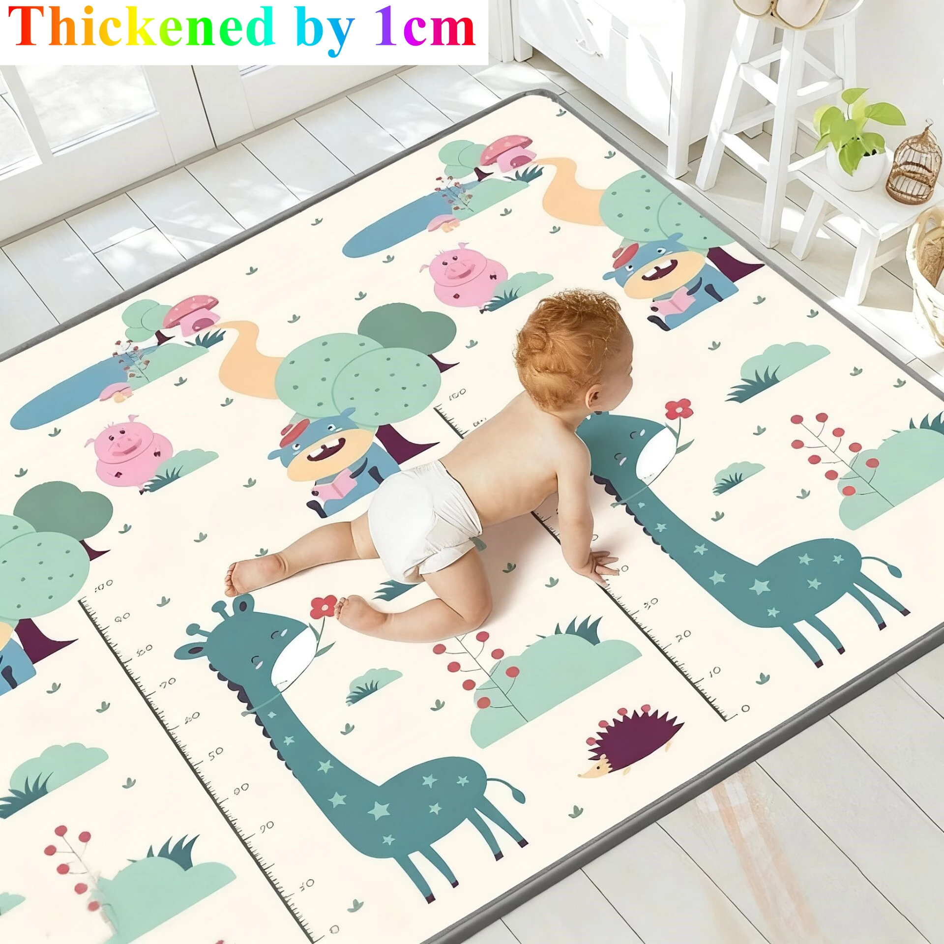 Baby Crawling Play Mats Thick 1CM 180x150/180x120cm Baby Activity Gym Folding Mat Carpet Baby Game Mat for Children's Safety Rug