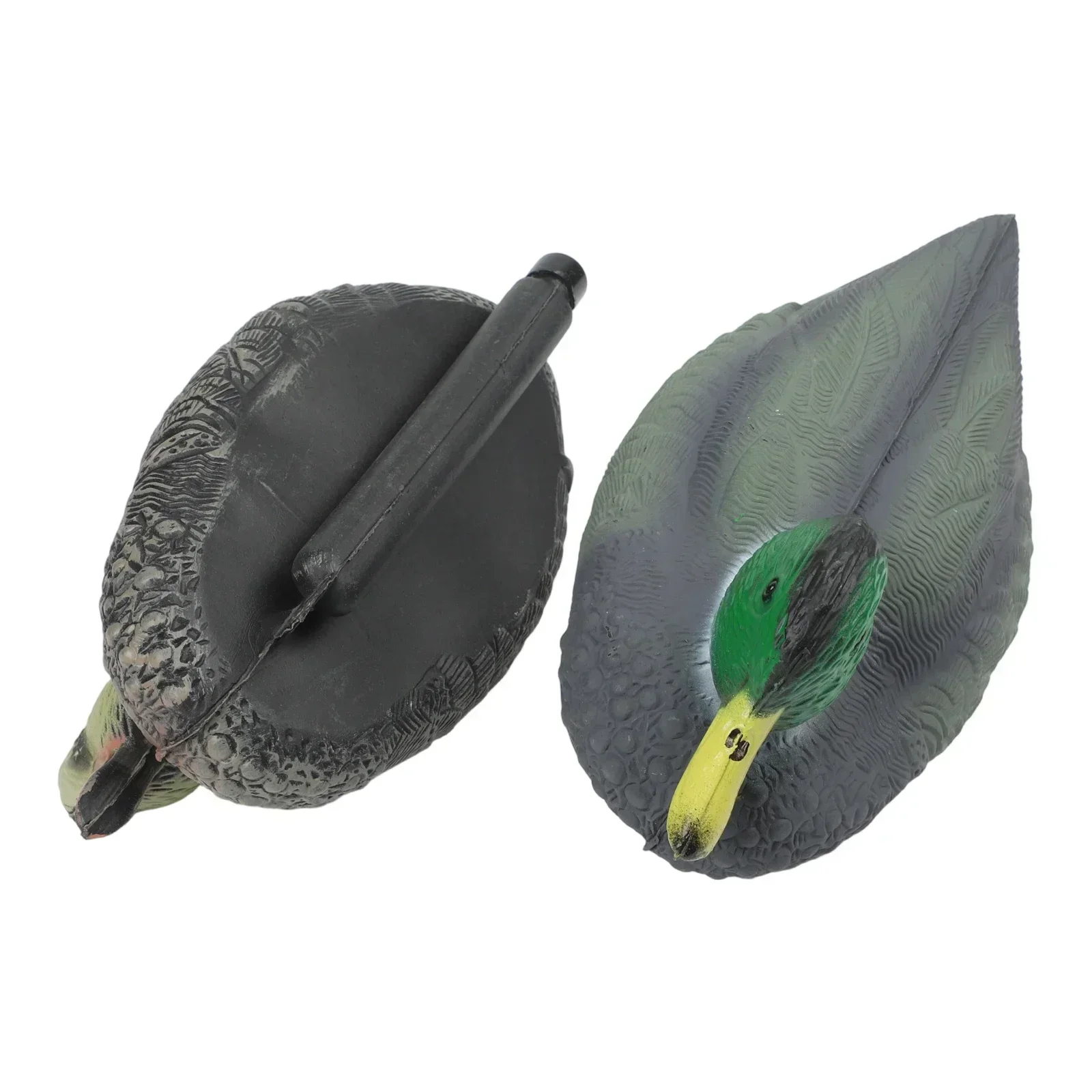 

Realistic Floating Wild Duck Decoy Set 2 Pack PE Material Lifelike Garden Pond Outdoor Decoration 26x11x10cm