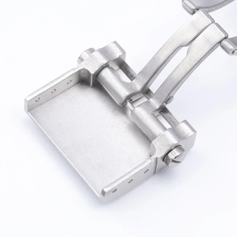 إكسسوارات الساعة مشبك لـ Ulysse Nardin Athens مشبك حزام مطاطي مشبك فراشة من الفولاذ المقاوم للصدأ 20 مم #4