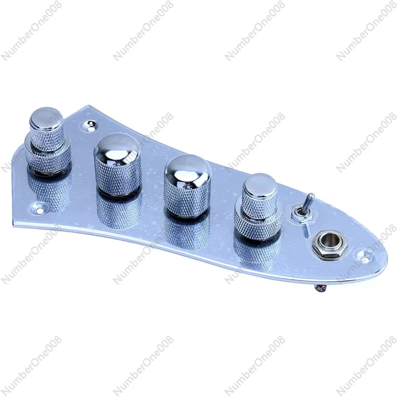 5 Jazz Bass Loaded Wired Control Plate for 4/5 String Bass Guitar Parts -08CR