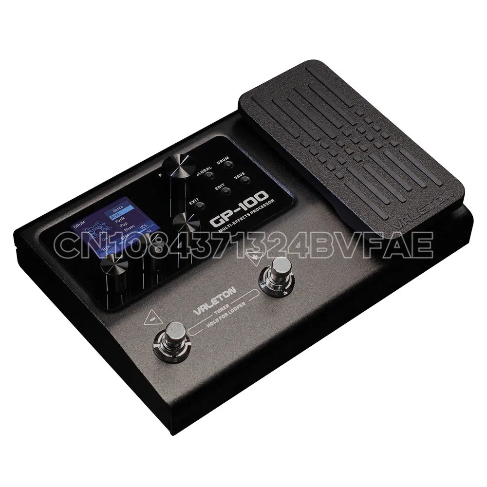 Imagem -02 - Valeton Guitar Bass Multi Pedal Processador de Efeitos ue Eua Plug Looper ir Otg Usb Expressão Multi Linguagem Gp100