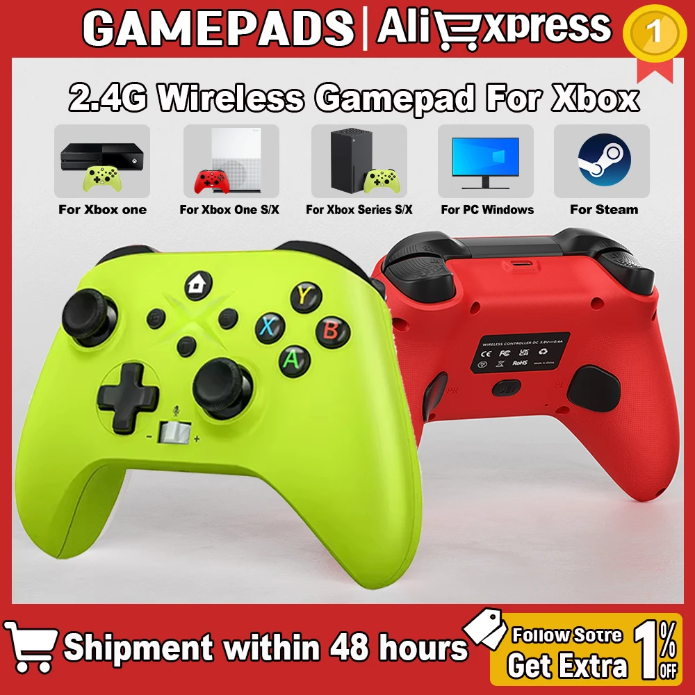Controle Sem Fio para Xbox One/Xbox Series X/S/ Controle Xbox com Função Turbo e Giroscópio de Seis Eixos para Consoles de Jogos