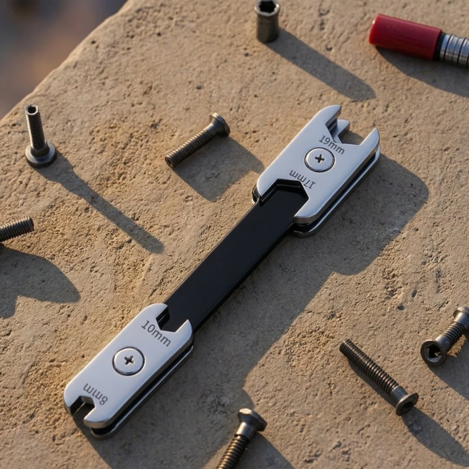 8-in-1 Wrench Double-Ended Multi-Size Wrench Compact for DIYers, Home Maintenance, Garage