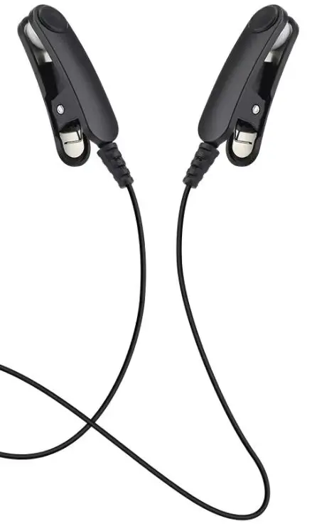 

only 2 Qty Black Ear Clip Electrodes Cables Wire Accessories For Ear-Sleeping Aid Device HE-M008 Type