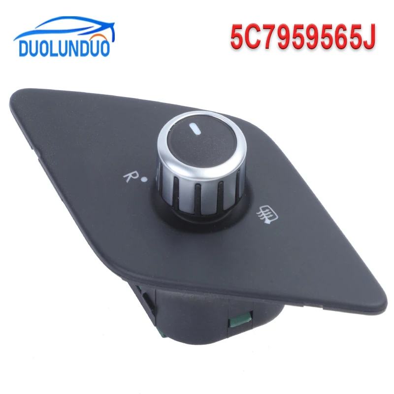 New YAOPEI 5C7959565J Master Adjust Knob Mirror Switch Rear Mirror Button For Volkswagen Jetta 2016-2018 5C7959565CREH