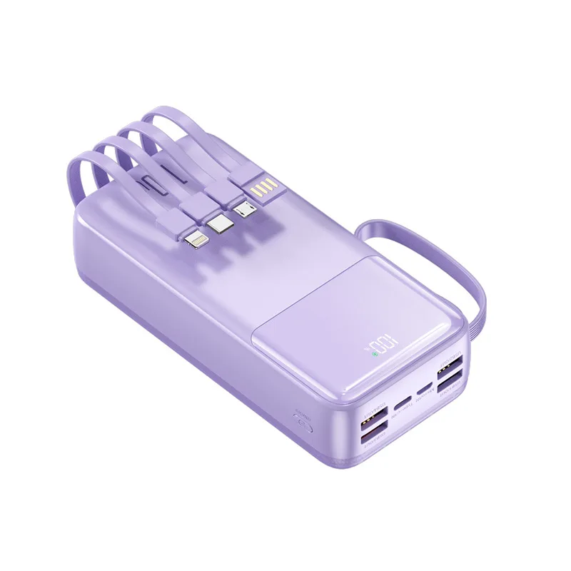 Power Bank Kapasitas Besar 30000 mAh dengan Pengisian Daya Super Cepat PD120W 2025 Dilengkapi Kabel, Bukan Barang Palsu