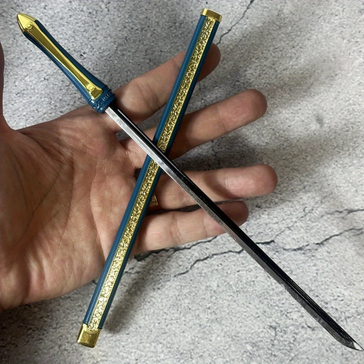 10 بوصة الصلب رورونوا زورو كاتانا المعادن أنيمي زورو السيف الحديد النينجا سكين الأصلي الساموراي صابر الحجم الحقيقي اليابانية كاتانا هدية #3