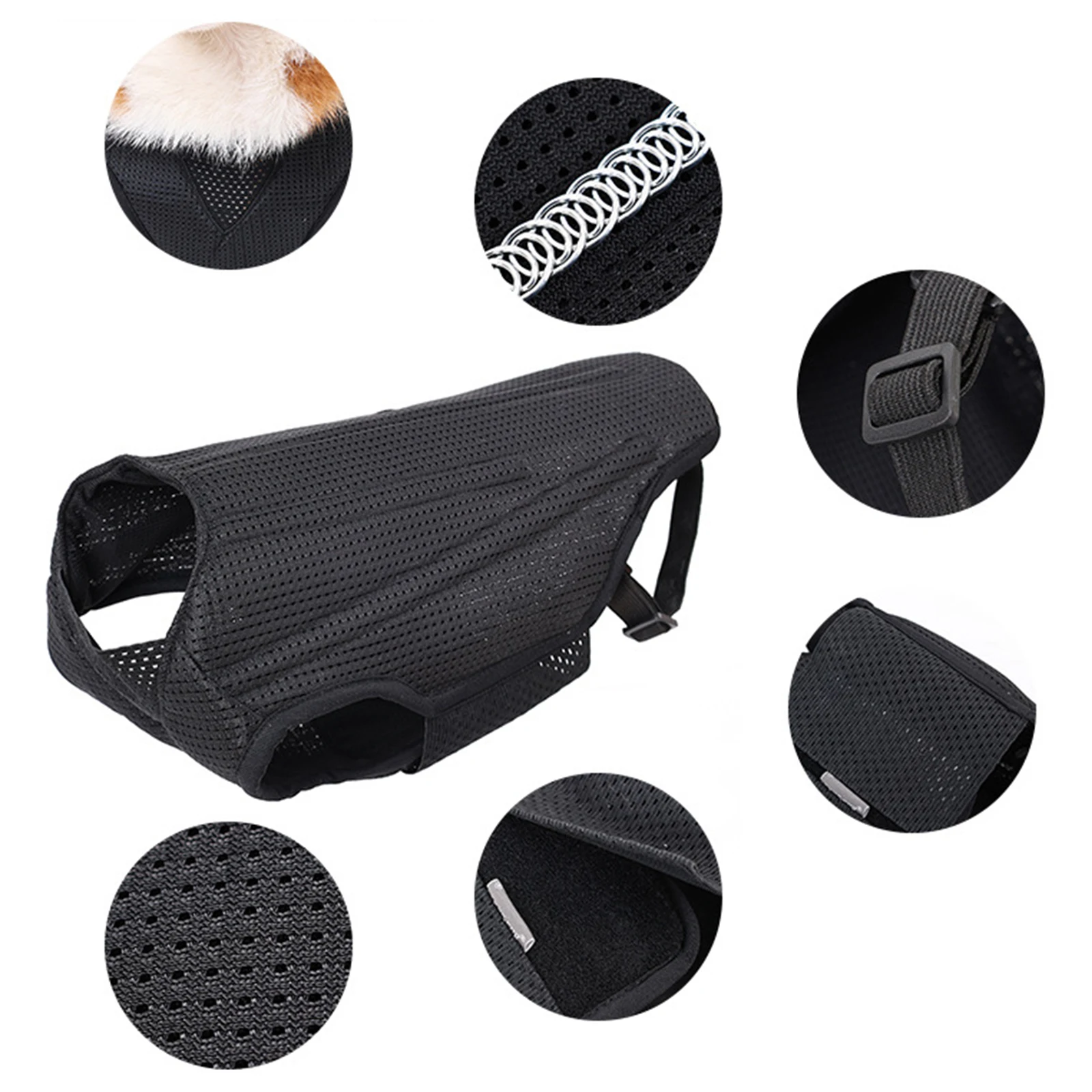 Pet Dog Back Brace Back Support Wrap Dog Clothing Comfortable Dog Back Protective Vest for Various Sizes Pet Dogs