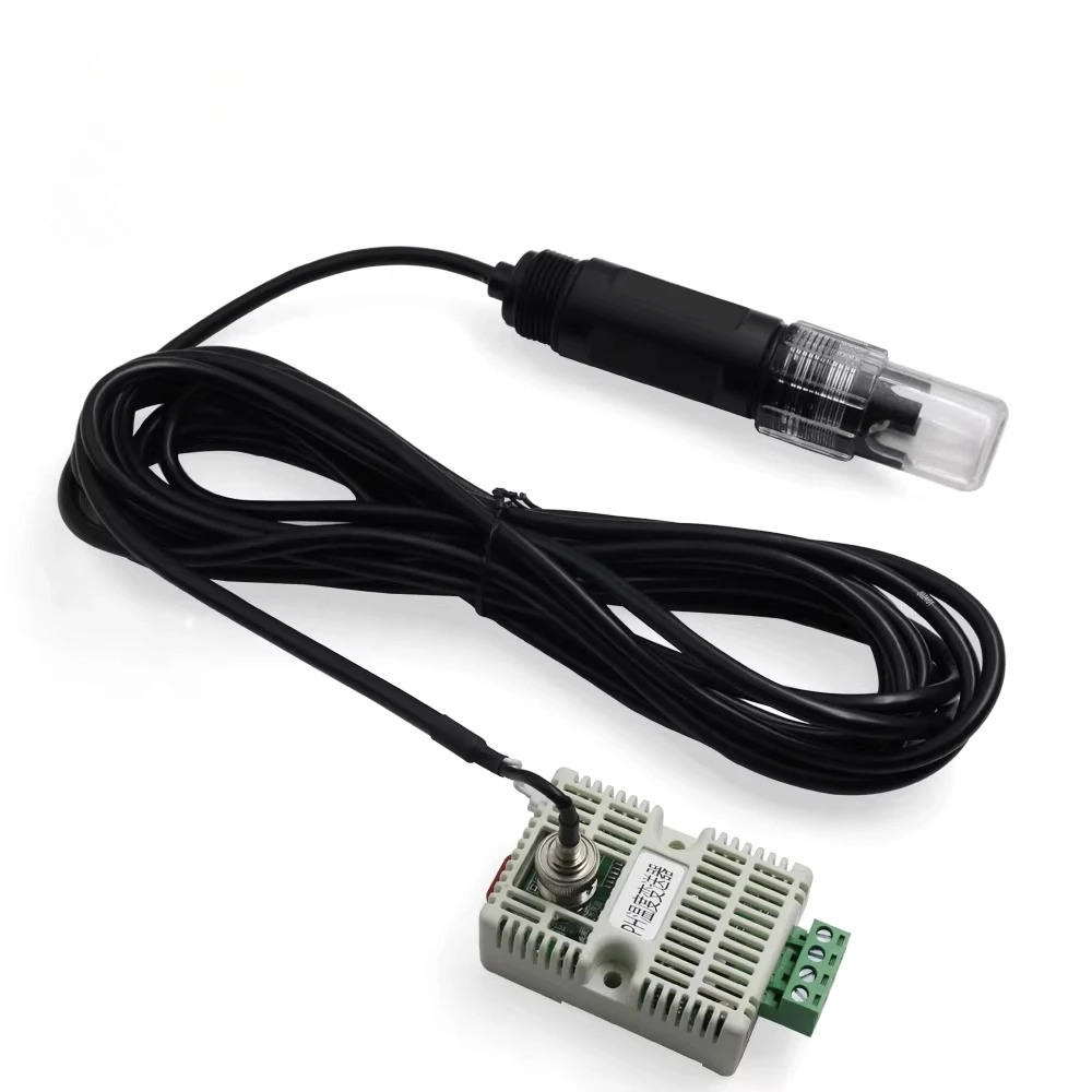 PH Temperature Transmitter Triple Composite Probe Temperature Compensation Sensor PH Meter Water Quality Analyzer