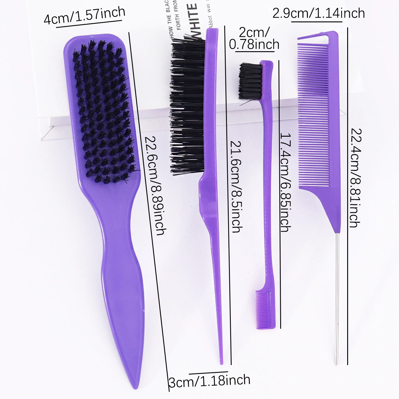 ชุดเครื่องมือทำผม 4 ชิ้น/ชุด, แปรงป้องกันผมพันกัน, แปรงจัดแต่งทรงผม, แปรงหวีหางหนู, แปรงจัดแต่งทรงผมขอบ, สำหรับวิกผมแท้โดยเฉพาะ