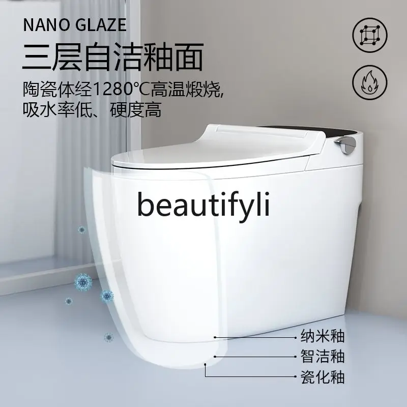 Mechanical Smart Toilet Ceramic Tank Siphon No Water Pressure Flush Cleaning for Buttocks