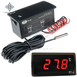 DC 12V/AC 220V LED Digital Temperature Meter Display Thermometer Aquarium with NTC Sensor Probe All-Purpose Test