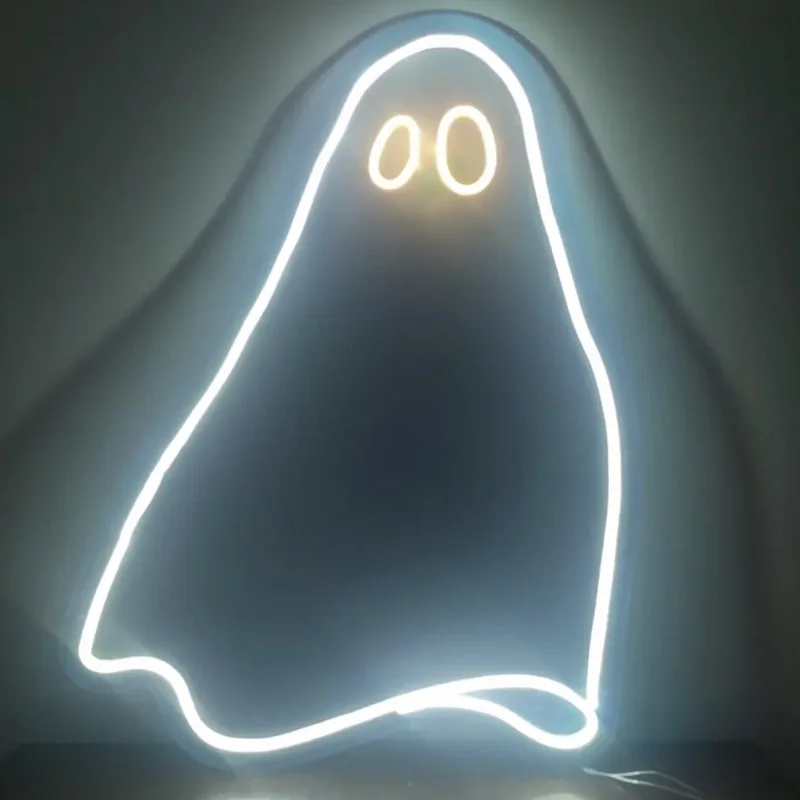 Benutzer definierte Halloween Vampir Kürbis Geist Leucht reklame Acryl führte 12v personal isierte Muster Buchstaben Neonlicht für Party Shop Garten