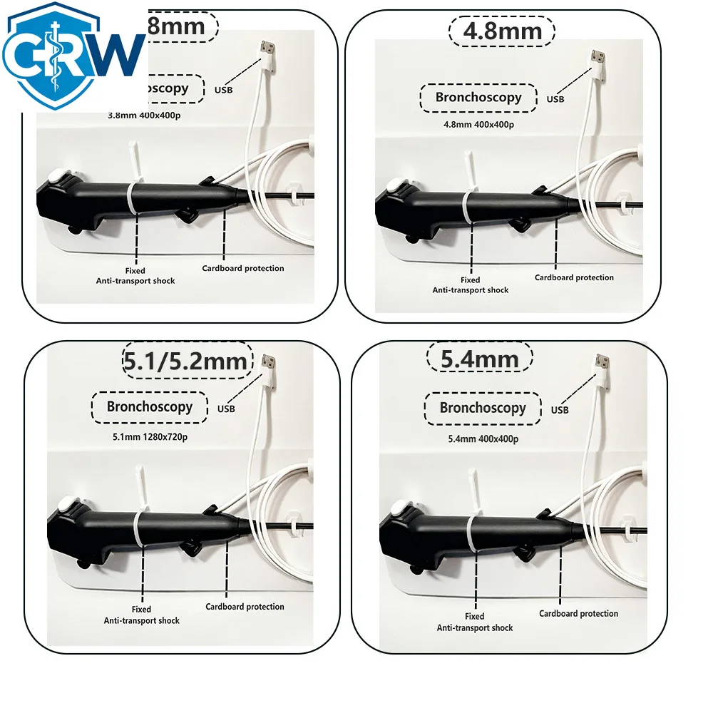CRW 2025 New Single Use Video Bronchoscope USB 1.5mm 8MP 30FPS for Compatible Videoscope