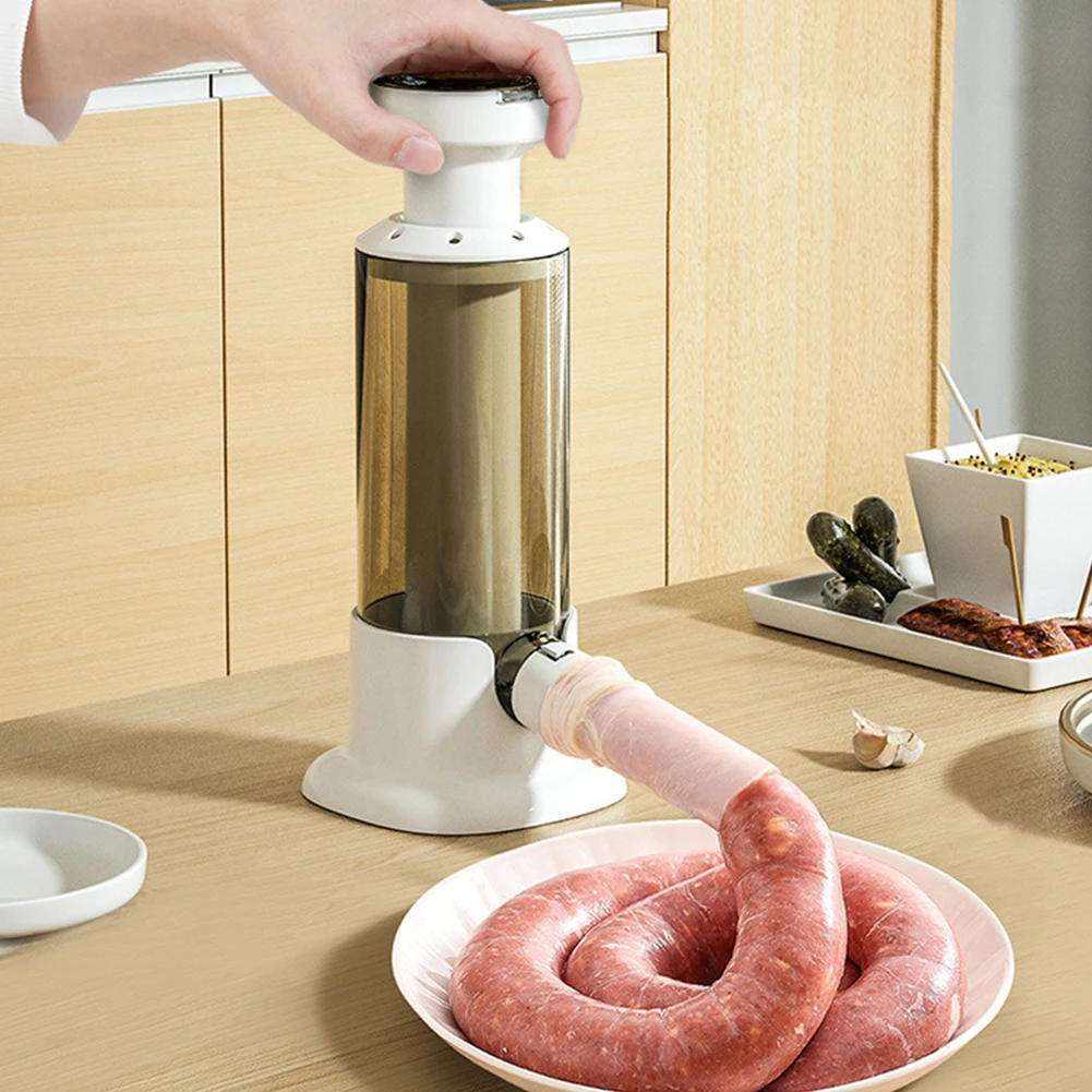 Manual Sausage Filling Machine Homemade Sausage Maker Tool Meat Stuffer Filler Salami Make Sausage Machine Kitchen Supplies