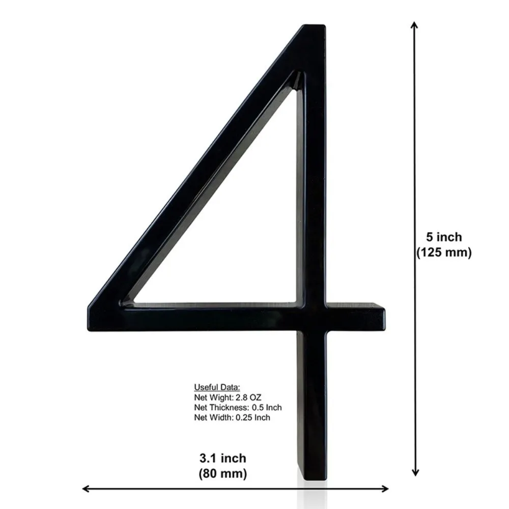 Modern Design Floating House Numbers Floating Design Outdoor Use Modern House Numbers Rust-Resistant Weatherproof