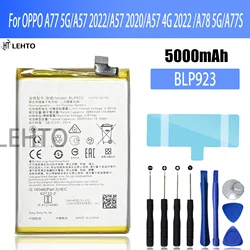 100%  BLP923 Battery For OPPO A77 5G/ A57 2022/ A57 2020/A57 4G 2022 /A78 5G/A77S Phone Replacement Bateria