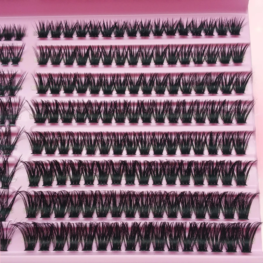 ミックスシングルクラスター 60P80P-0.07D カール セルフグラフトまつげ 厚めカール ソフトふわふわ ナチュラルカール 厚いまつげ