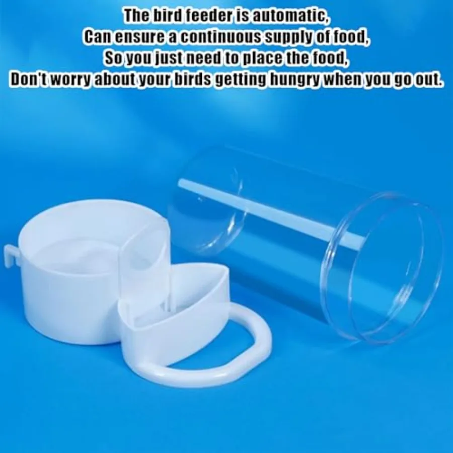 【Spot goods】Automatic Bird Feeder and Water Dispenser 2PCS Cage Accessories for Parrots Budgie Lovebirds Parakeet Cockatiel - F view 3