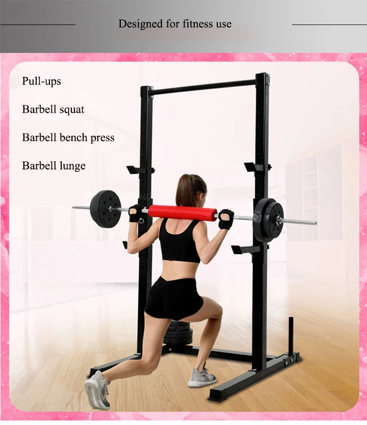 Barbell Rack Adjustable Squat Stand Dipping Station Gym Equipment Weight Bench Press Stand