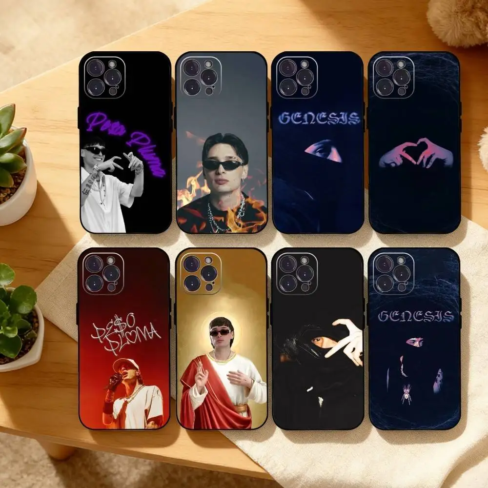 

G-Gervonta P-Peso P-Pluma Phone Case For iPhone17 16 15 14 13 12 11 Pro Max Plus,5G Soft Black Case