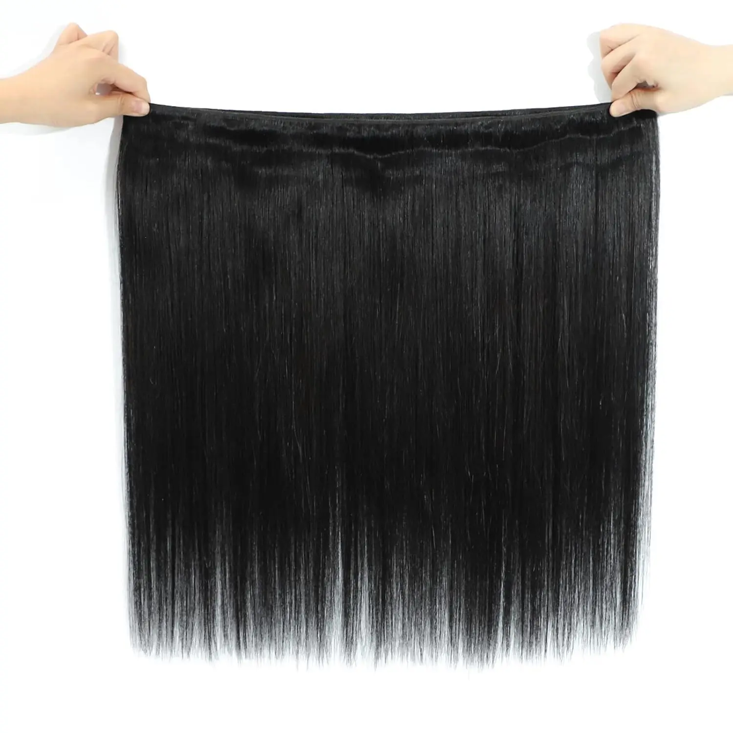 Pacotes de cabelo humano em linha reta brasileiro remy cabelo em linha reta tecer pacotes 14 16 18 polegada 10a real 100% cabelo virgem não processado