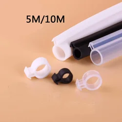 O Type Plastic Steel Door Window Block Sealing Weather Stripping Silicon Rubber Elastic Band Hollow Bulb Draft Stopper Magic