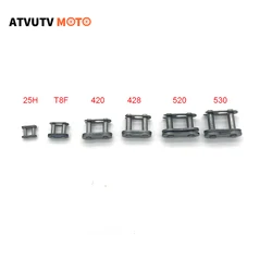 1pcs 25H T8F 420 428 520 530 Motorcycle Spare Chain Link Master Link Chain Connector