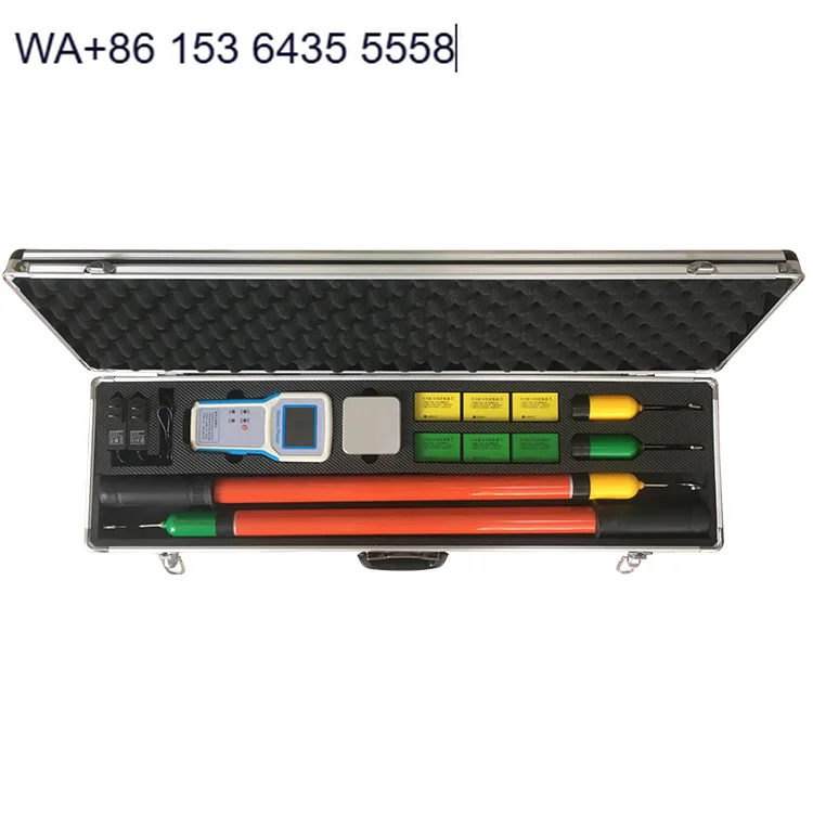Huazheng 10V-500kV Wireless High Voltage Multifunction Phase Sequence Indicator Digital Meter ISO for 1 Year Warranty for