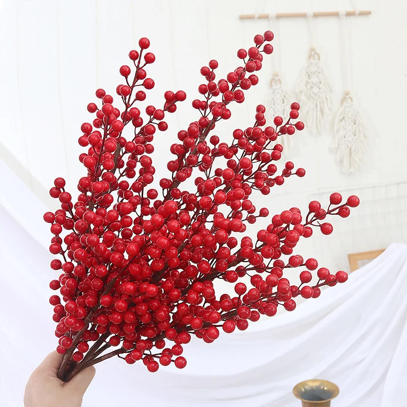 Artificial Flower Golden Christmas Flower Fake Flower Plant Christmas Decoration New Year Party Living Room Table Home Decor