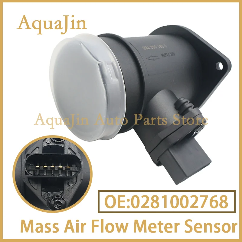 

0281002768 Mass Air Flow Meter MAF Sensor For Audi A4 B5 A6 C5 VW Passat Caddy Polo Transporter T4 Seat Ibiza BUS 2.5 TDI Car OE