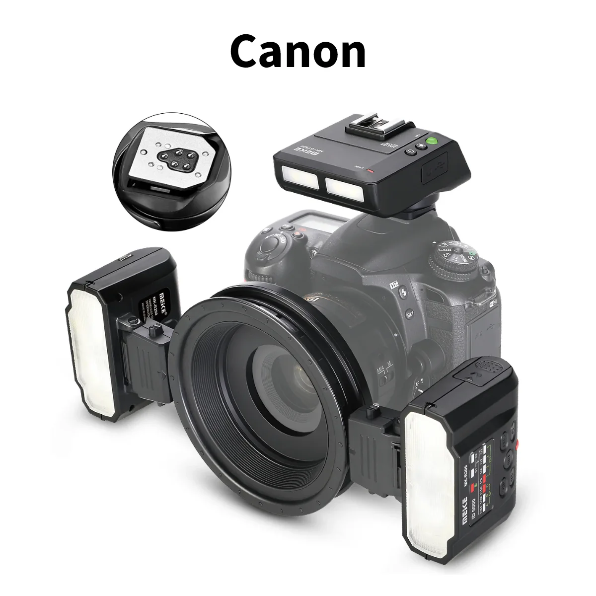 Meike MK-MT24 Macro Twin Lite Speedlight Flash for Canon /Sony/Nikon Cameras