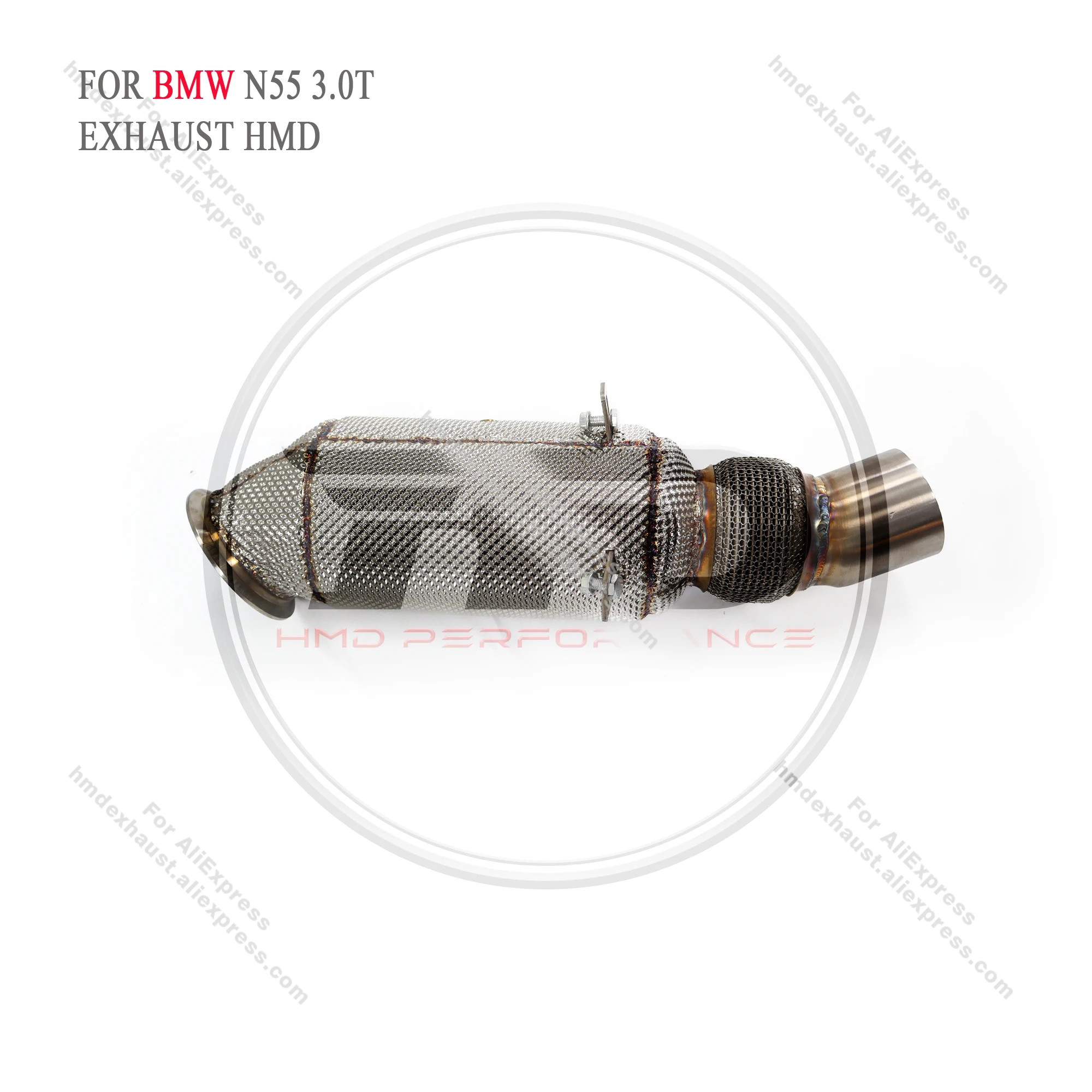 HMD Exhaust System Stainless Steel Performance Downpipe for BMW N55 3.0T With Heat Shield Pipe