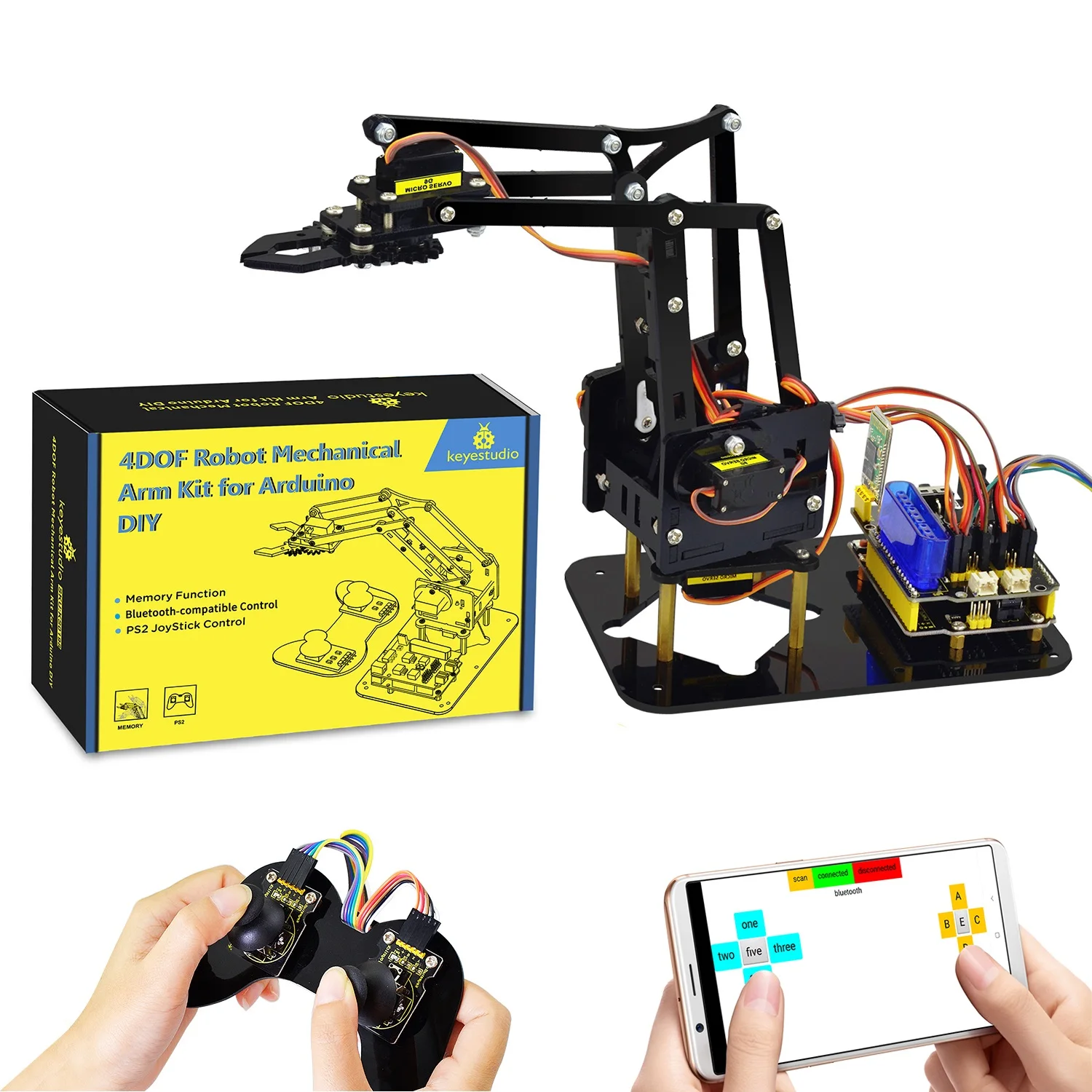 keyestudio-kit-de-brazo-de-robot-stem-4dof-kit-de-garra-de-brazo-mecanico-control-ps2-para-robot-arduino-kit-de-brazo-robot-de-programacion-diy