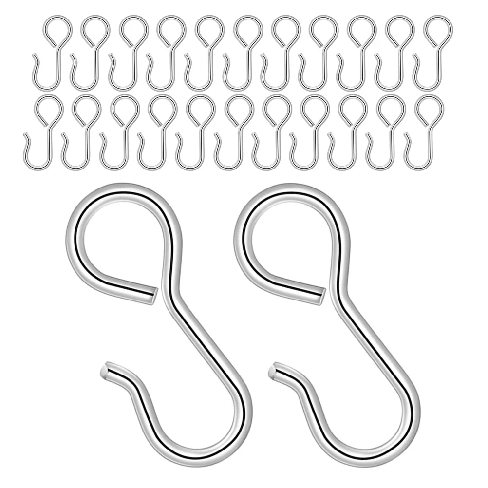 

60pcs Car Covers S Hooks 23Mm Iron Fixing Hangers For Vehicle Cushion Protection Easy Installation Car Covers Accessories Auto