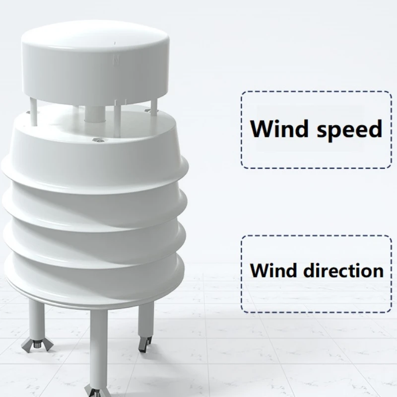 2 In 1 4-20Ma 0-5V 0-10V Rs485 SDI12 Compact Ultrasonic Wind Speed Direction Weather Station